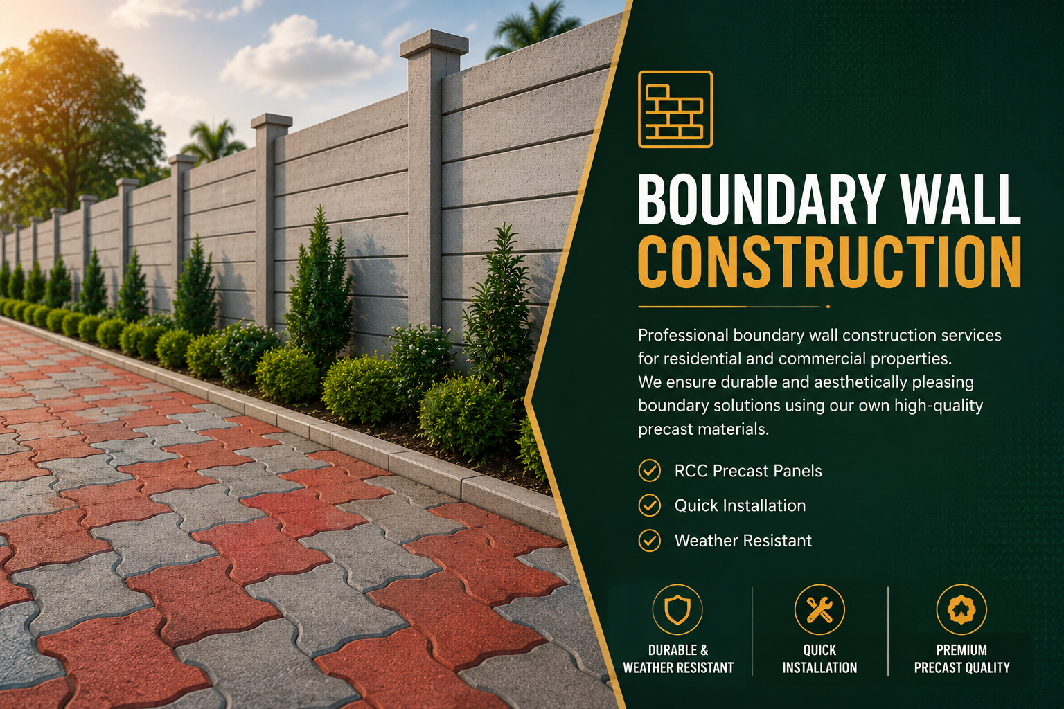 Boundary Wall Construction